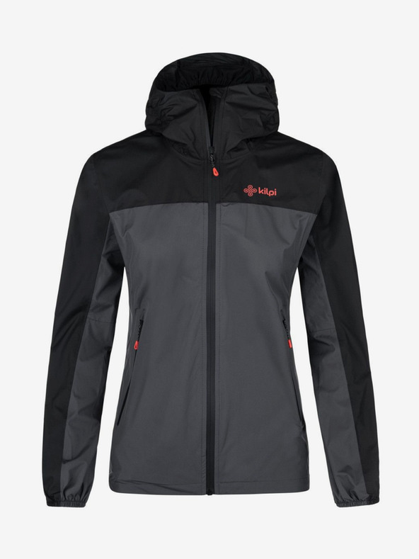 Kilpi Črna in siva ženska športna jakna Kilpi HURRICANE