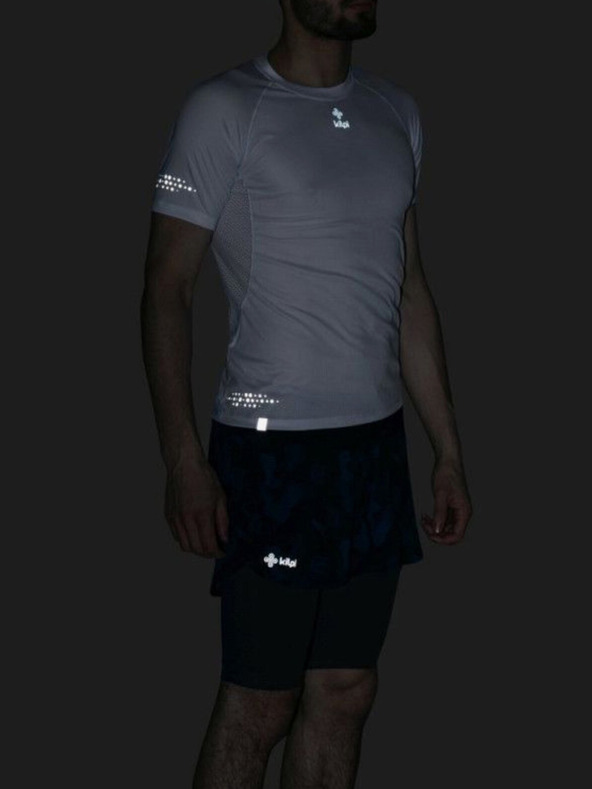 Kilpi Temno modre vzorčaste moške tekaške hlače 2v1 Kilpi BERGEN