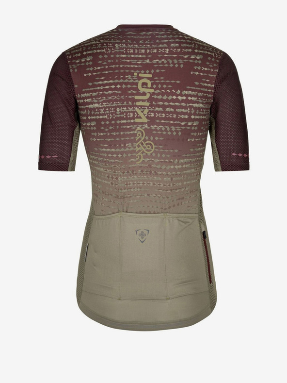Kilpi Ženska kolesarska majica Kilpi RITAEL-W v barvi kakija in vina