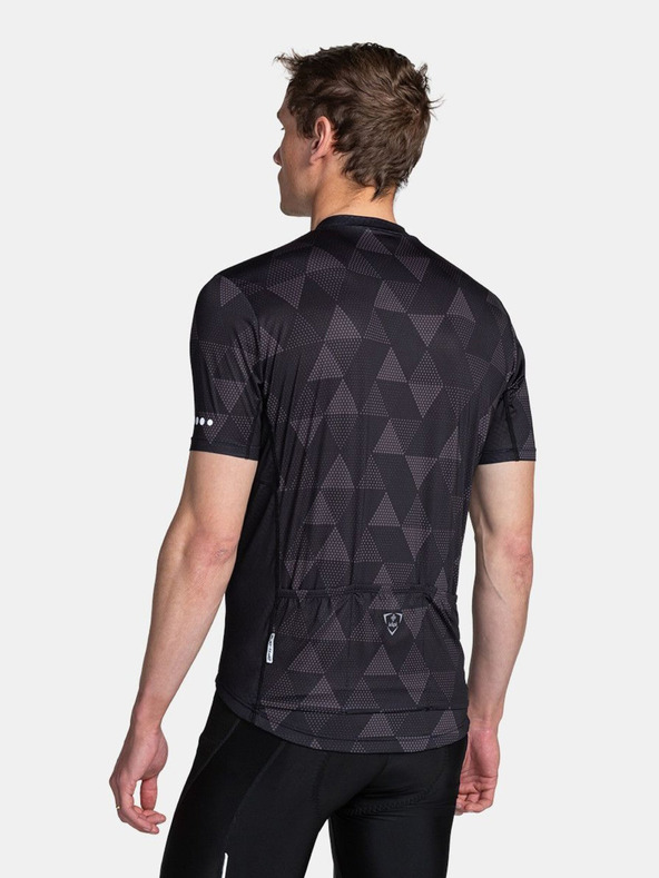 Kilpi Črna moška kolesarska majica z vzorcem Kilpi SALETTA-M