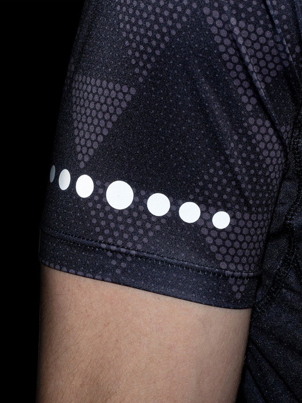 Kilpi Črna moška kolesarska majica z vzorcem Kilpi SALETTA-M