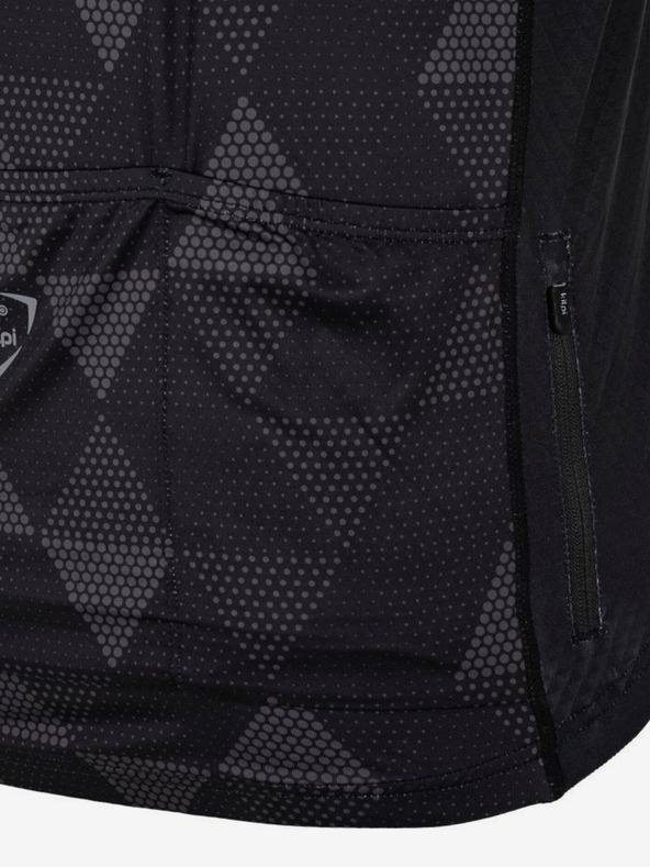 Kilpi Črna moška kolesarska majica z vzorcem Kilpi SALETTA-M