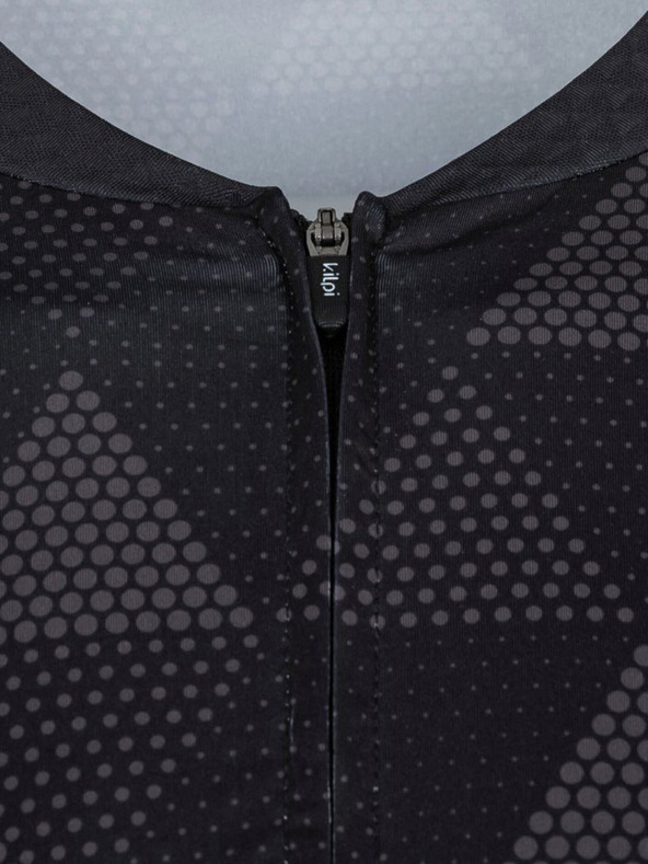 Kilpi Črna moška kolesarska majica z vzorcem Kilpi SALETTA-M