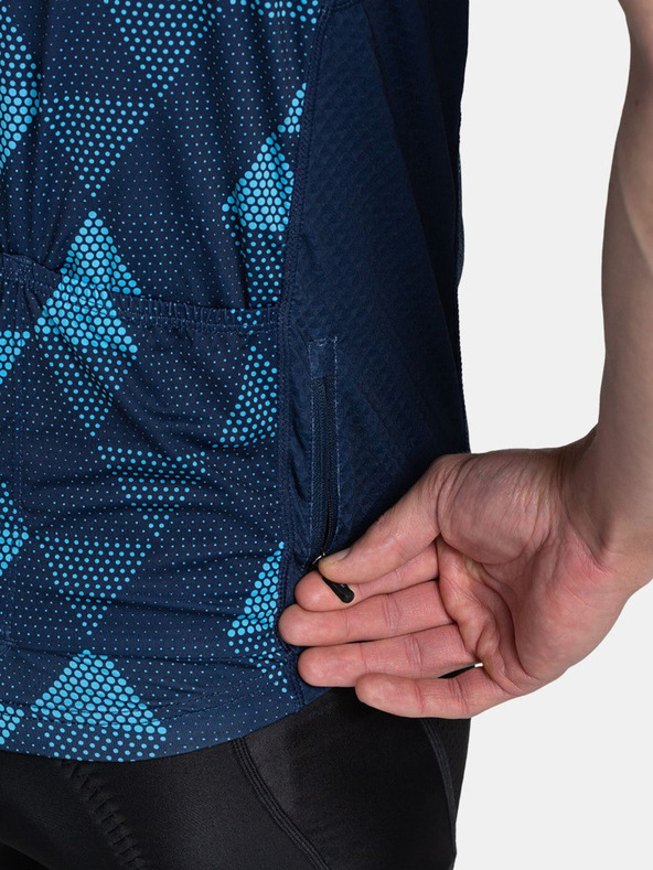 Kilpi Temno modra moška kolesarska majica z vzorcem Kilpi SALETTA-M