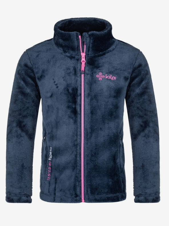 Kilpi Temno modra dekliška jopa iz flisa z zadrgo Kilpi ERIN