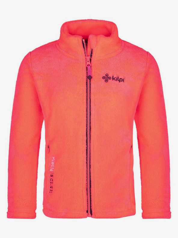 Kilpi Temno roza dekliška jopa z zadrgo iz flisa Kilpi ERIN