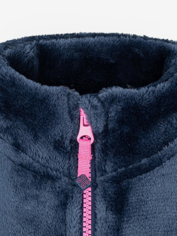 Kilpi Temno roza dekliška jopa z zadrgo iz flisa Kilpi ERIN