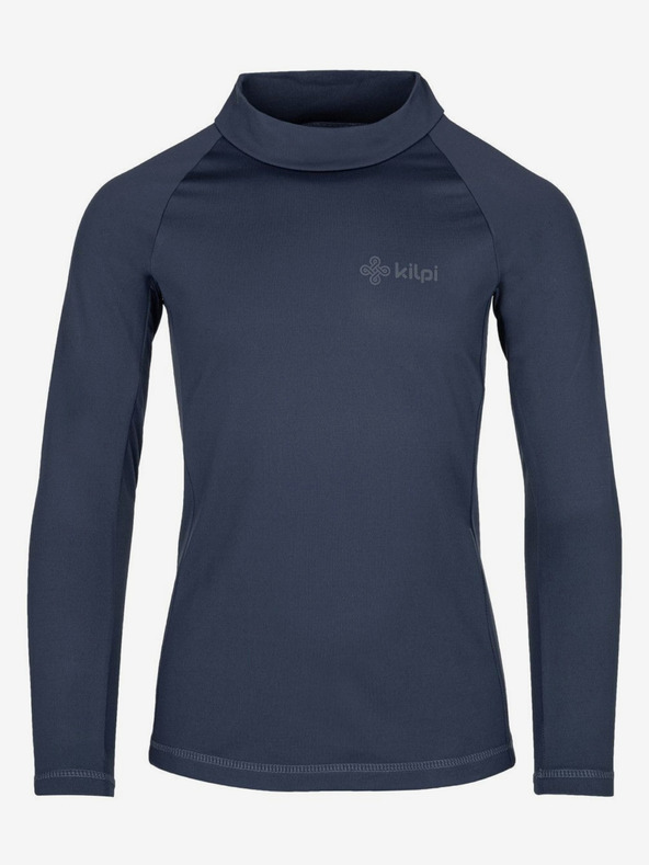 Kilpi Kilpi WILLIE temno modra otroška termo majica s pokončnim ovratnikom