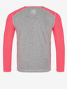 Kilpi Svetlo siva dekliška majica z dolgimi rokavi Kilpi SONIER