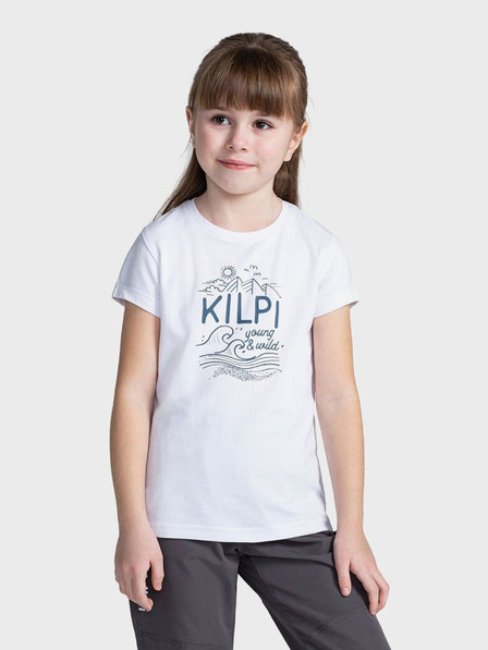 Kilpi Bela otroška majica s potiskom Kilpi MALGA