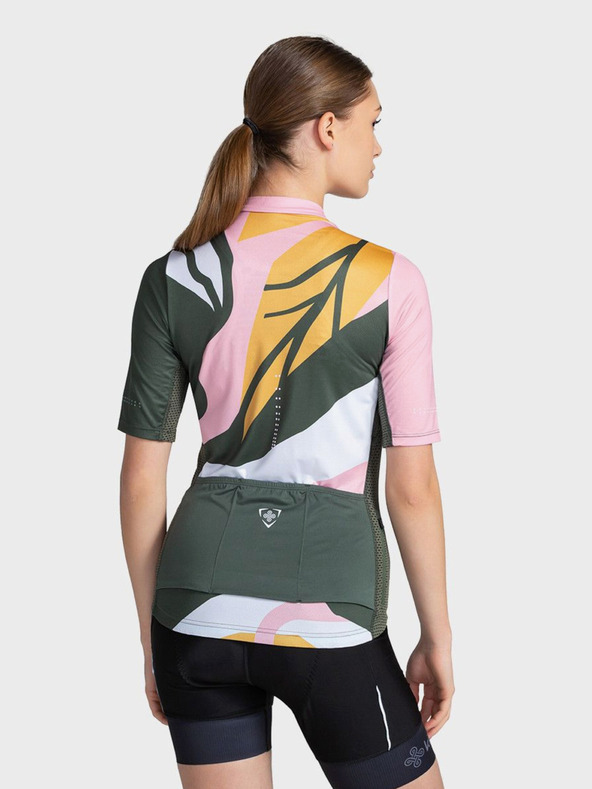 Kilpi Zeleno-rožnata ženska športna majica z zadrgo Kilpi RITAEL