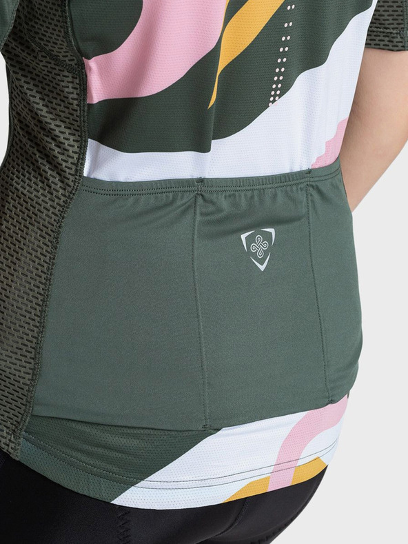 Kilpi Zeleno-rožnata ženska športna majica z zadrgo Kilpi RITAEL