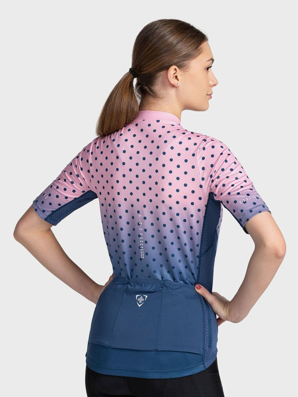 Kilpi Modra in roza ženska športna majica z zadrgo Kilpi RITAEL