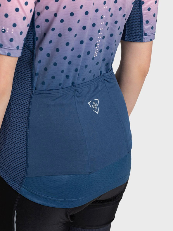 Kilpi Modra in roza ženska športna majica z zadrgo Kilpi RITAEL