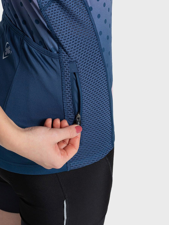 Kilpi Modra in roza ženska športna majica z zadrgo Kilpi RITAEL