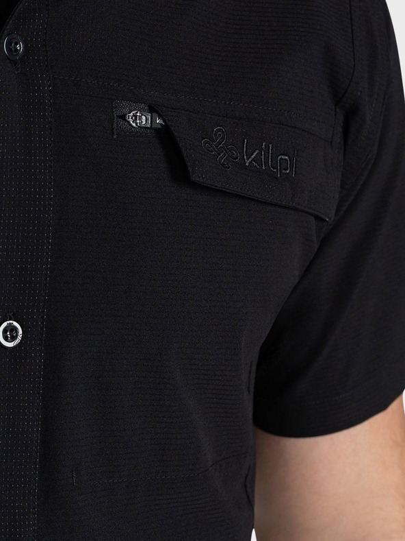Kilpi Črna moška športna majica s kratkimi rokavi Kilpi BOMBAY