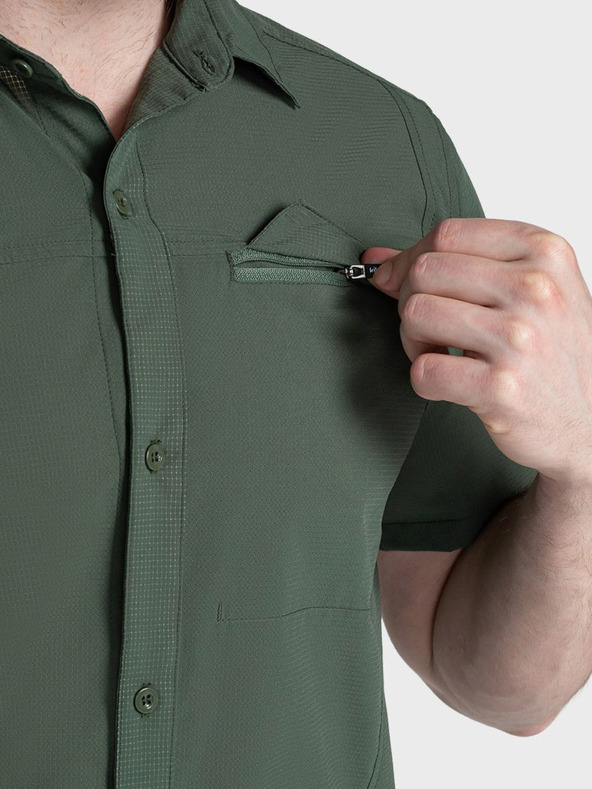 Kilpi Temno zelena moška športna majica s kratkimi rokavi Kilpi BOMBAY