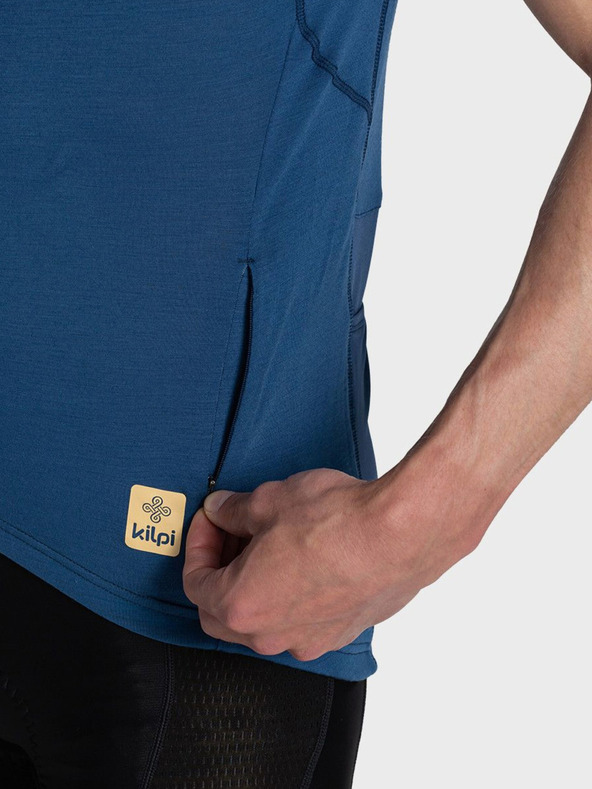 Kilpi Temno modra moška športna majica s potiskom Kilpi PETRANA