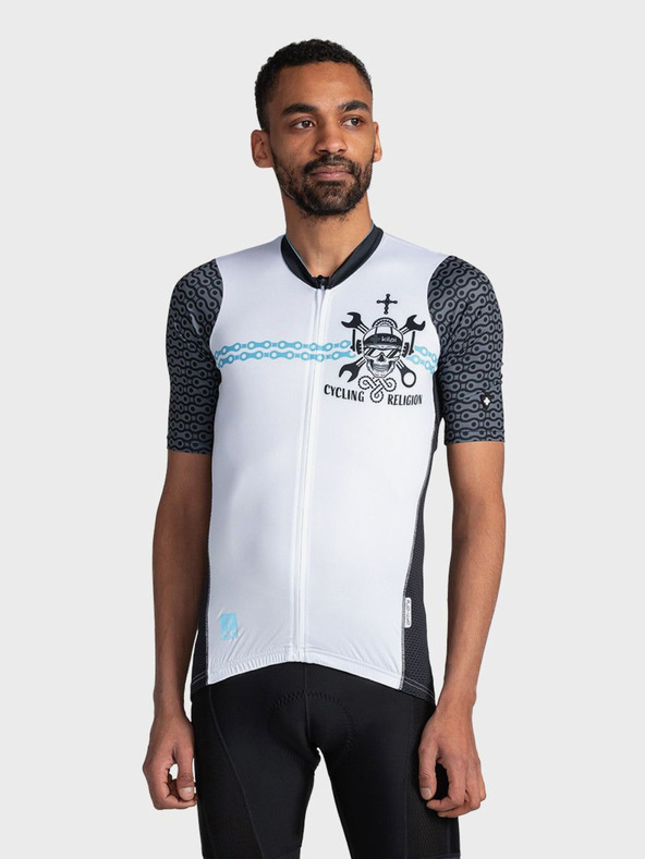 Kilpi Bela moška športna majica z zadrgo Kilpi RIVAL