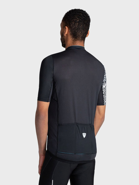 Kilpi Črna moška športna majica z zadrgo Kilpi PICARD