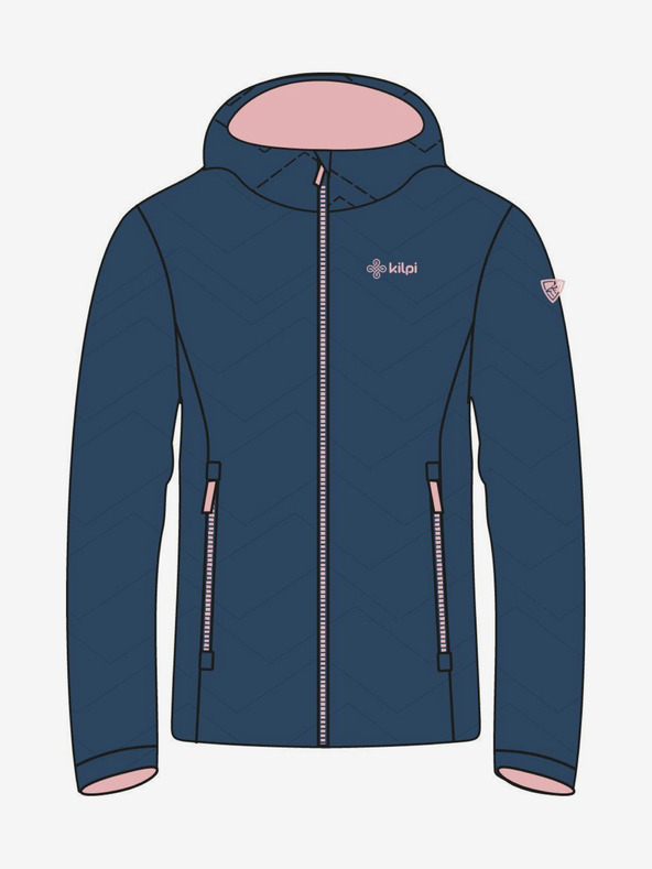 Kilpi Temno modra dekliška zimska prešita jakna Kilpi REBEKI