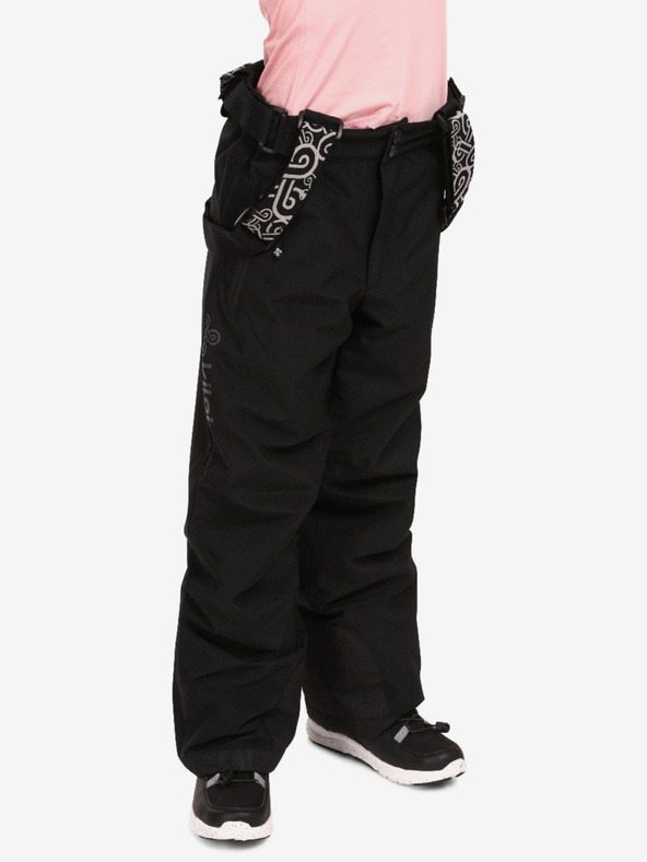 Kilpi Črne otroške smučarske hlače Kilpi GABONE