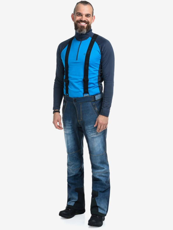 Kilpi Moške softshell smučarske hlače Kilpi JEANSO-M Temno modra