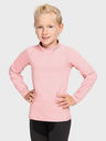 Kilpi Svetlo roza dekliška majica s stojalnim ovratnikom KILPI WILLIE