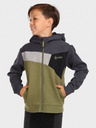 Kilpi KILPI PREDA sivo-zelena fantovska kapuca na zadrgo