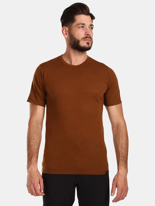 Kilpi Moška rjava majica iz merino volne Kilpi SLOPER-M