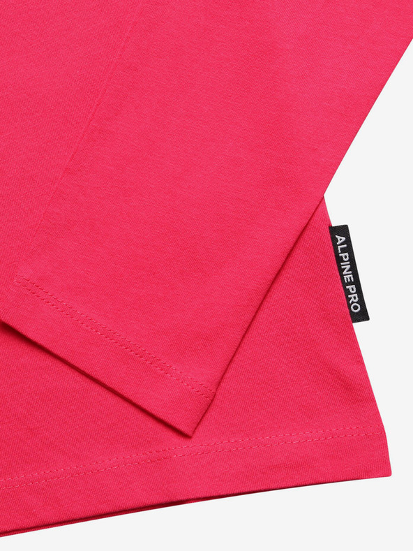 ALPINE PRO Temno rožnata dekliška majica ALPINE PRO Olero