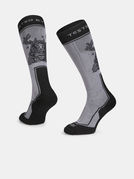 Kilpi Črne unisex smučarske nogavice Kilpi LTD DESTIN-U
