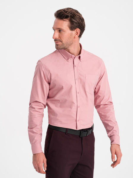 Ombre Clothing Roza moška srajca Ombre Clothing