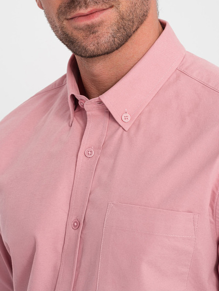 Ombre Clothing Roza moška srajca Ombre Clothing