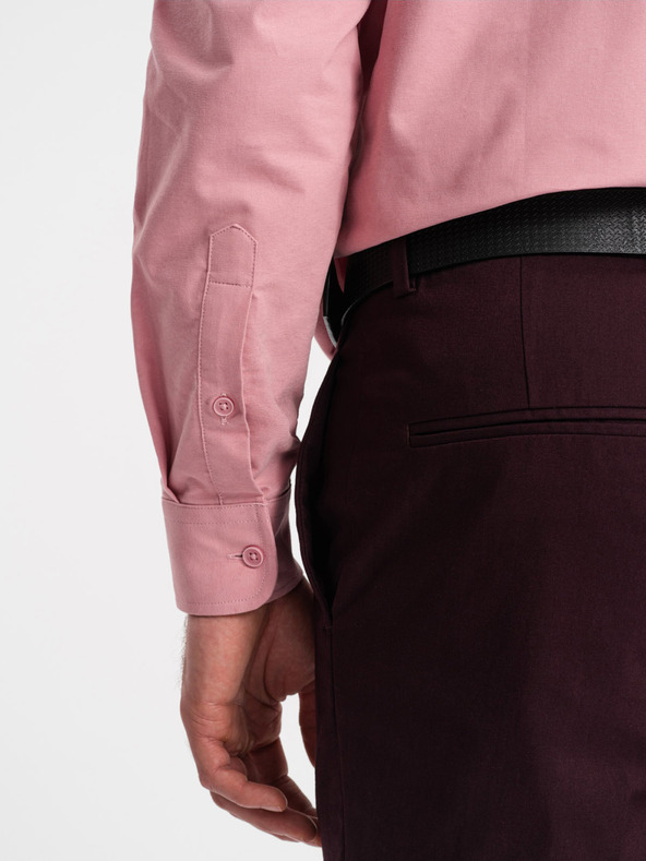 Ombre Clothing Roza moška srajca Ombre Clothing