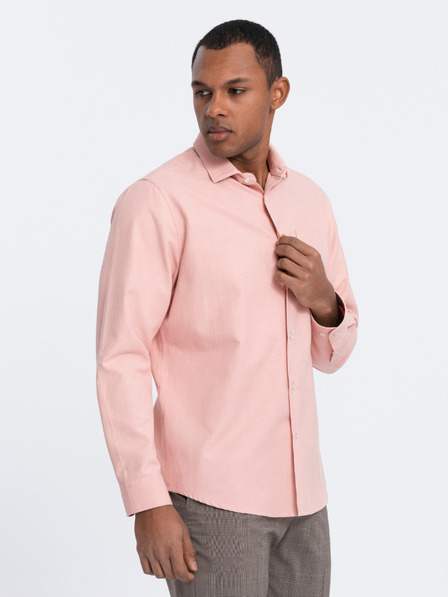 Ombre Clothing Svetlo roza moška srajca Ombre Clothing