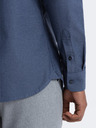 Ombre Clothing Temno modra moška srajca Ombre oblačila