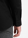 Ombre Clothing Črna moška srajca Ombre Clothing
