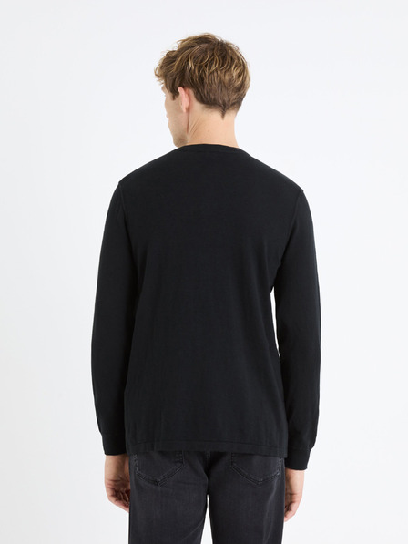 Celio Črn moški osnovni pulover Celio Fepax