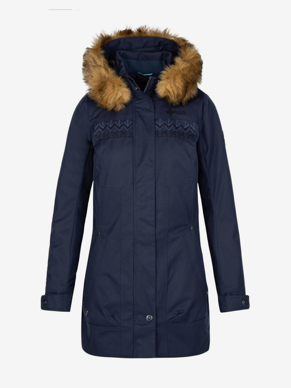 Kilpi Temno moder ženski zimski plašč Kilpi PERU-W