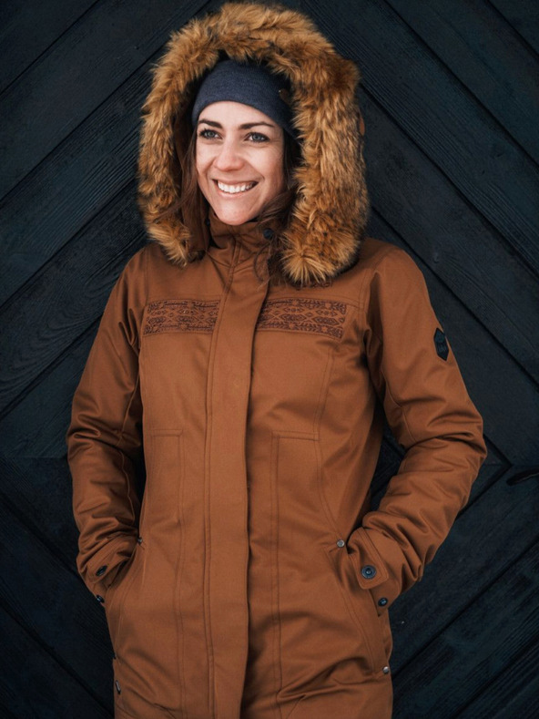 Kilpi Rjav ženski zimski plašč Kilpi PERU-W