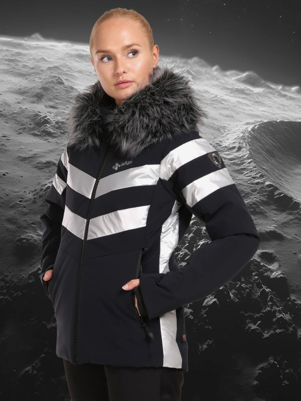 Kilpi Črna ženska luksuzna smučarska jakna Kilpi LTD ASTER-W