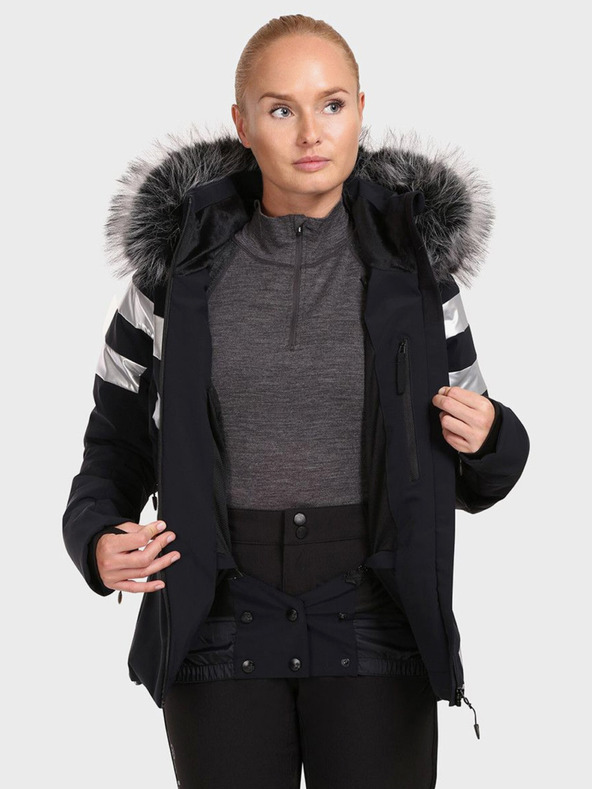 Kilpi Črna ženska luksuzna smučarska jakna Kilpi LTD ASTER-W