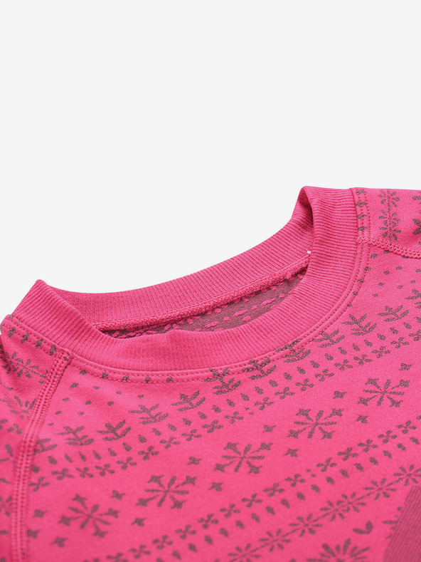 ALPINE PRO Temno roza dekliška funkcionalna majica ALPINE PRO Amboso