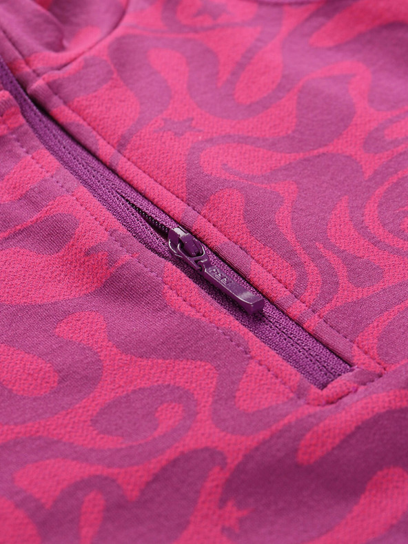 ALPINE PRO Temno roza dekliška funkcionalna majica ALPINE PRO Seamo