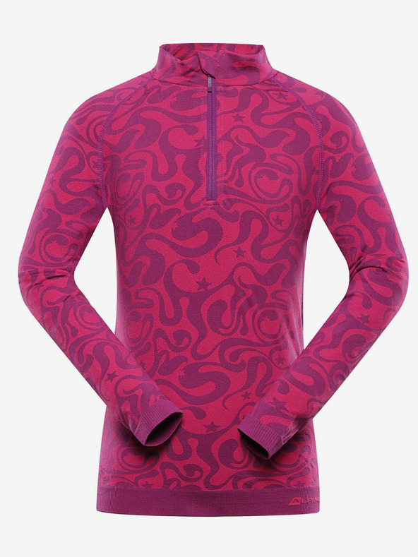 ALPINE PRO Temno roza dekliška funkcionalna majica ALPINE PRO Seamo