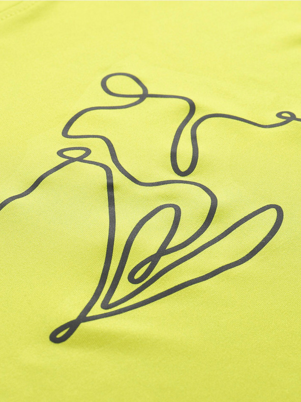 ALPINE PRO Rumena moška funkcionalna majica ALPINE PRO Lous