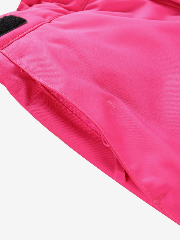 ALPINE PRO Temno rožnate dekliške smučarske hlače z membrano ptx ALPINE PRO Osago