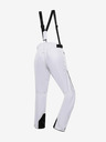ALPINE PRO Bele ženske smučarske hlače z membrano ptx ALPINE PRO Osago