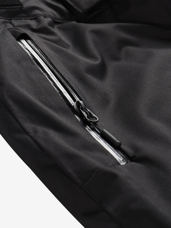 ALPINE PRO Črne moške smučarske hlače z membrano PTX ALPINE PRO Feler